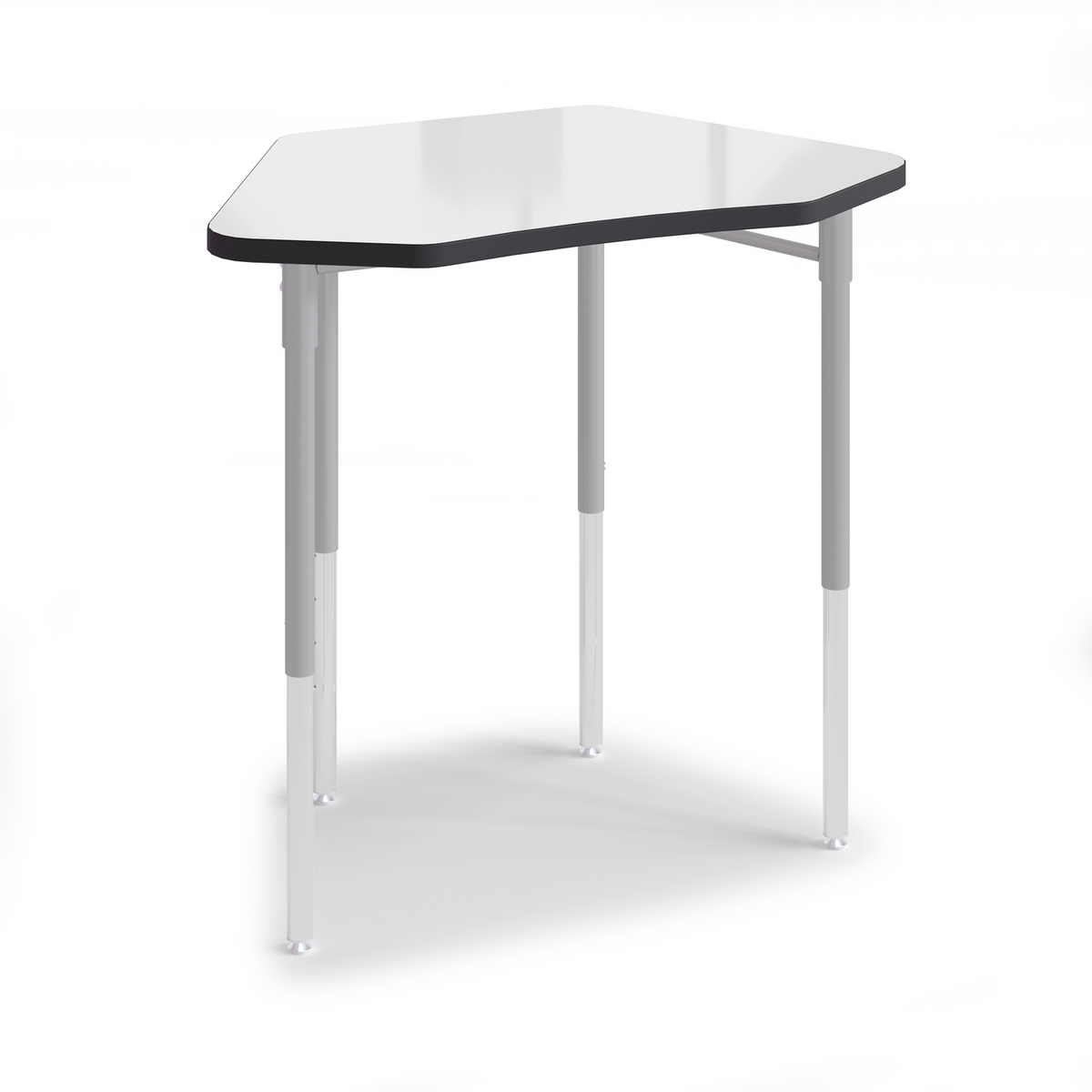 Hex Desk with whiteboard top