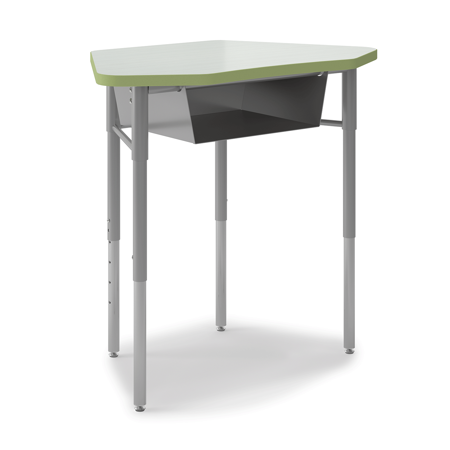 Hex Desk with closed book box
