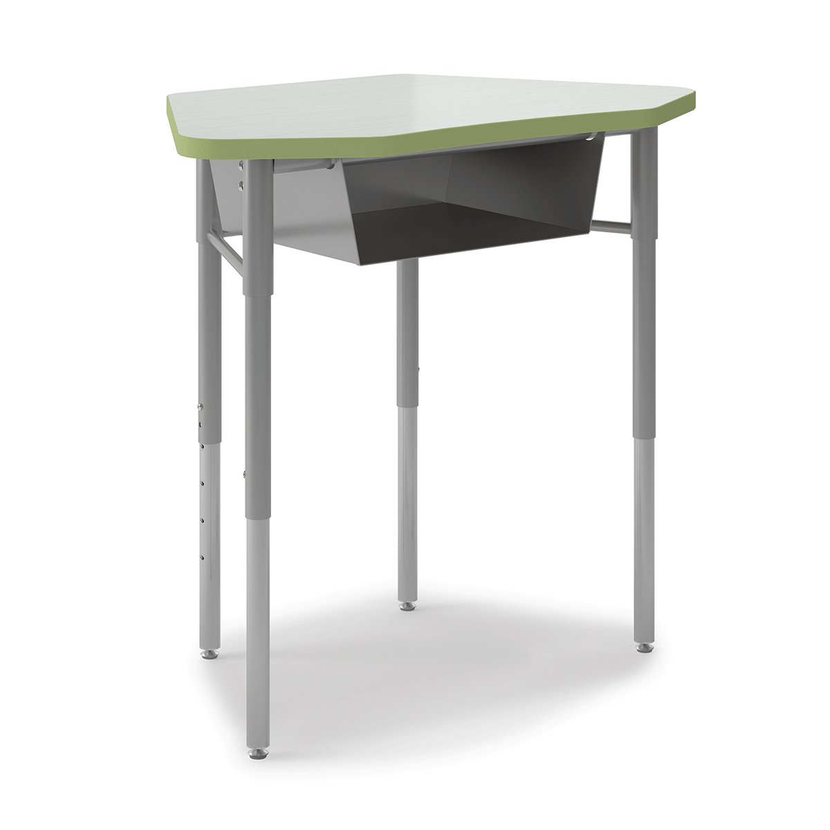 Hex Desk with closed book box