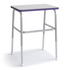 Purple Honor Roll Study Top Desk with high-rise frame