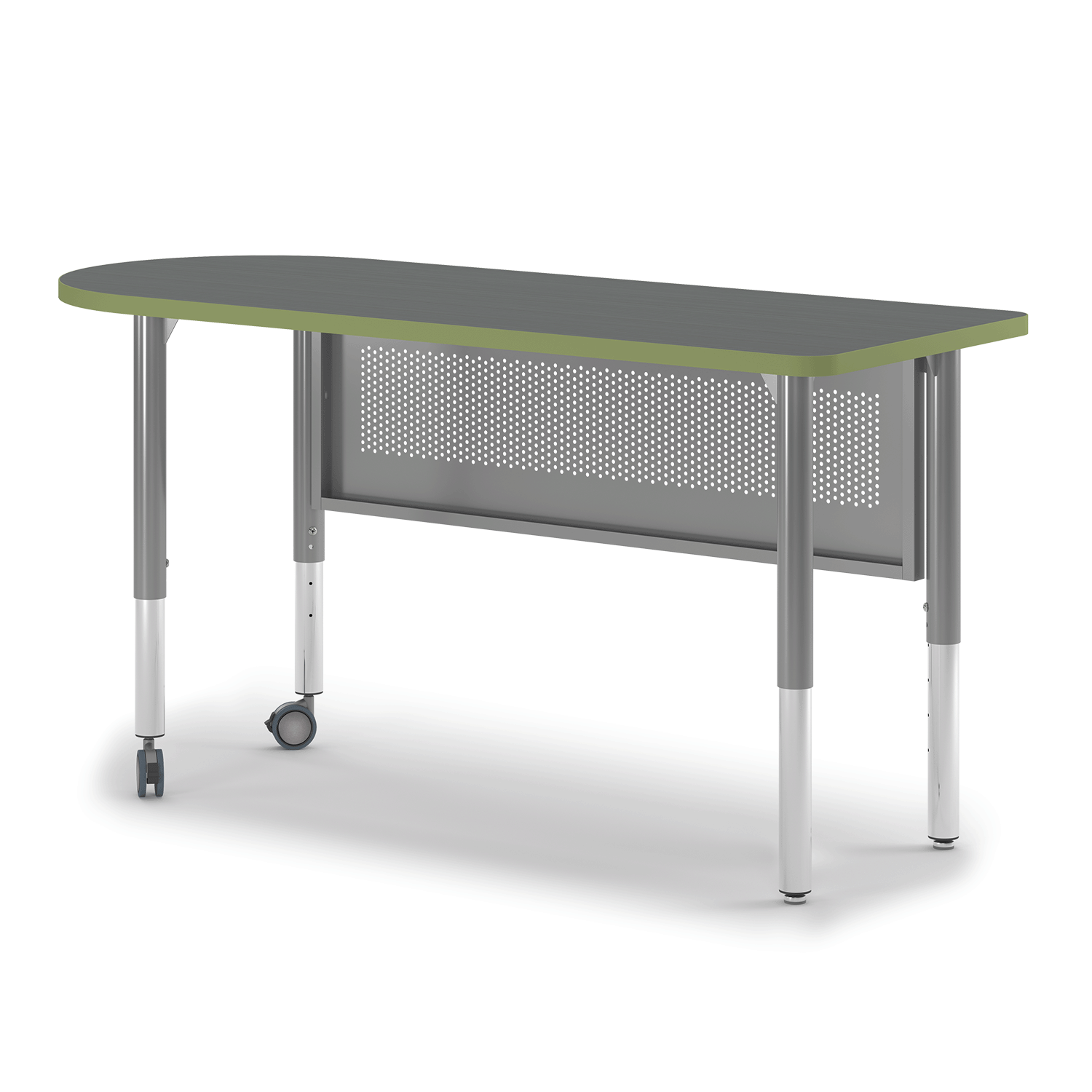 Inspire teacher desk, left bullet end