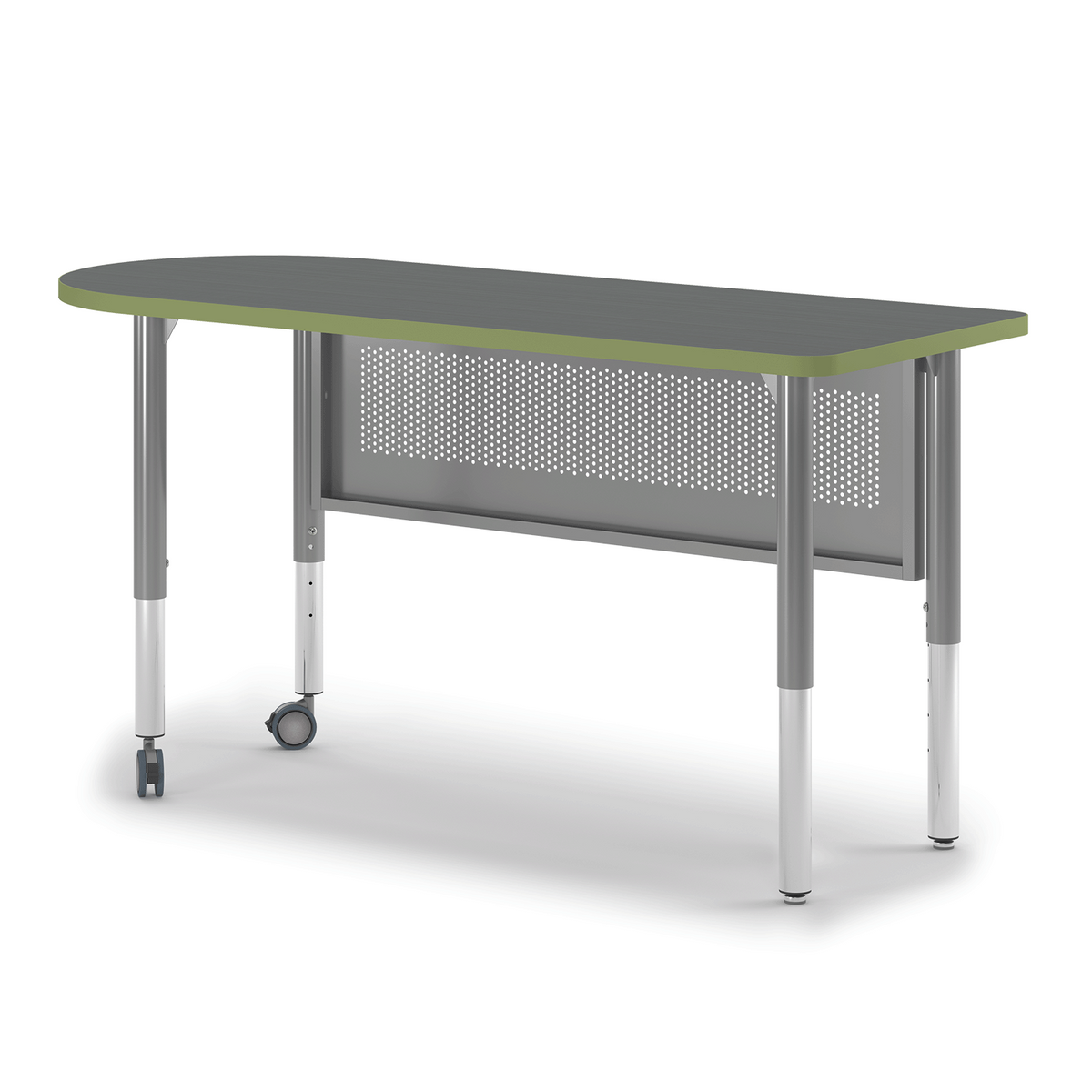 Inspire teacher desk, left bullet end