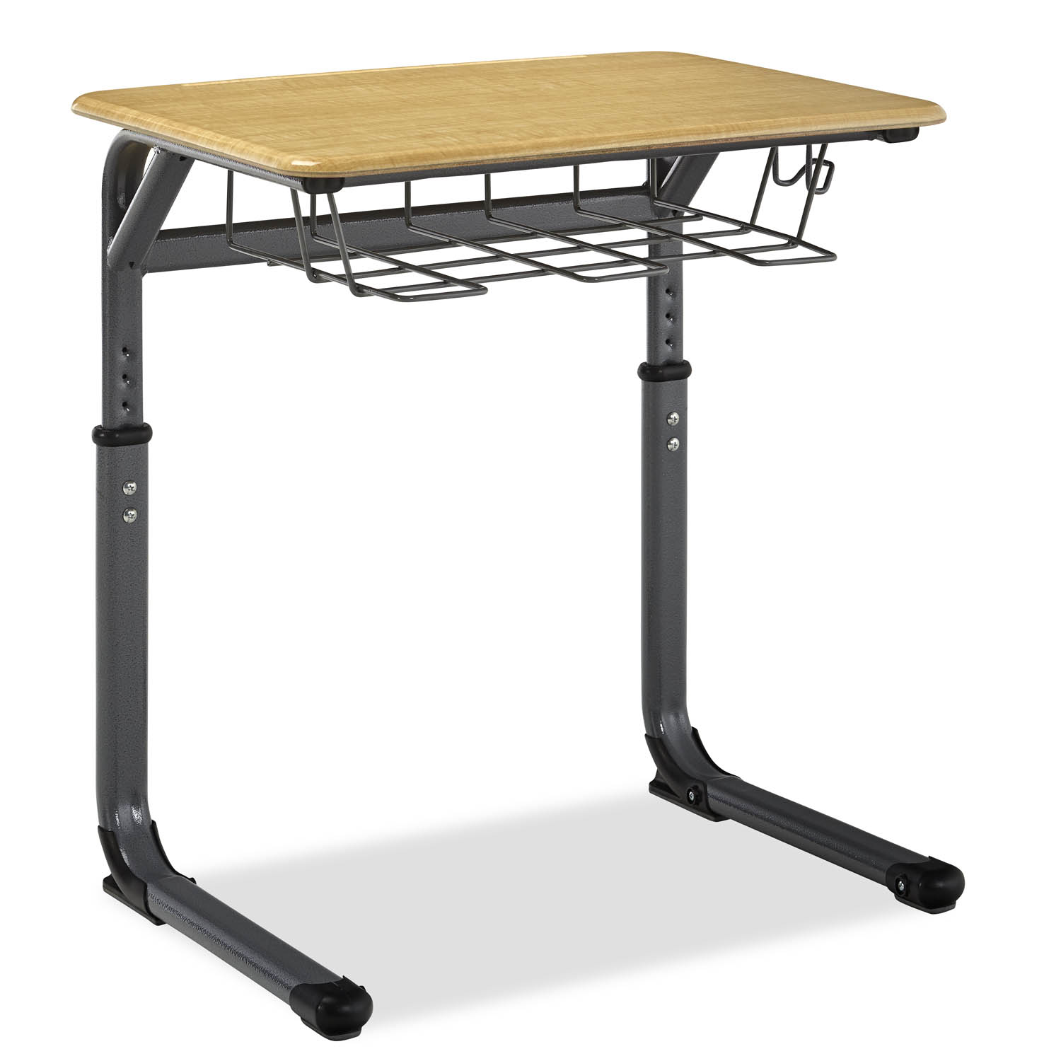 Integrity Cantilever Desk with wire shelf