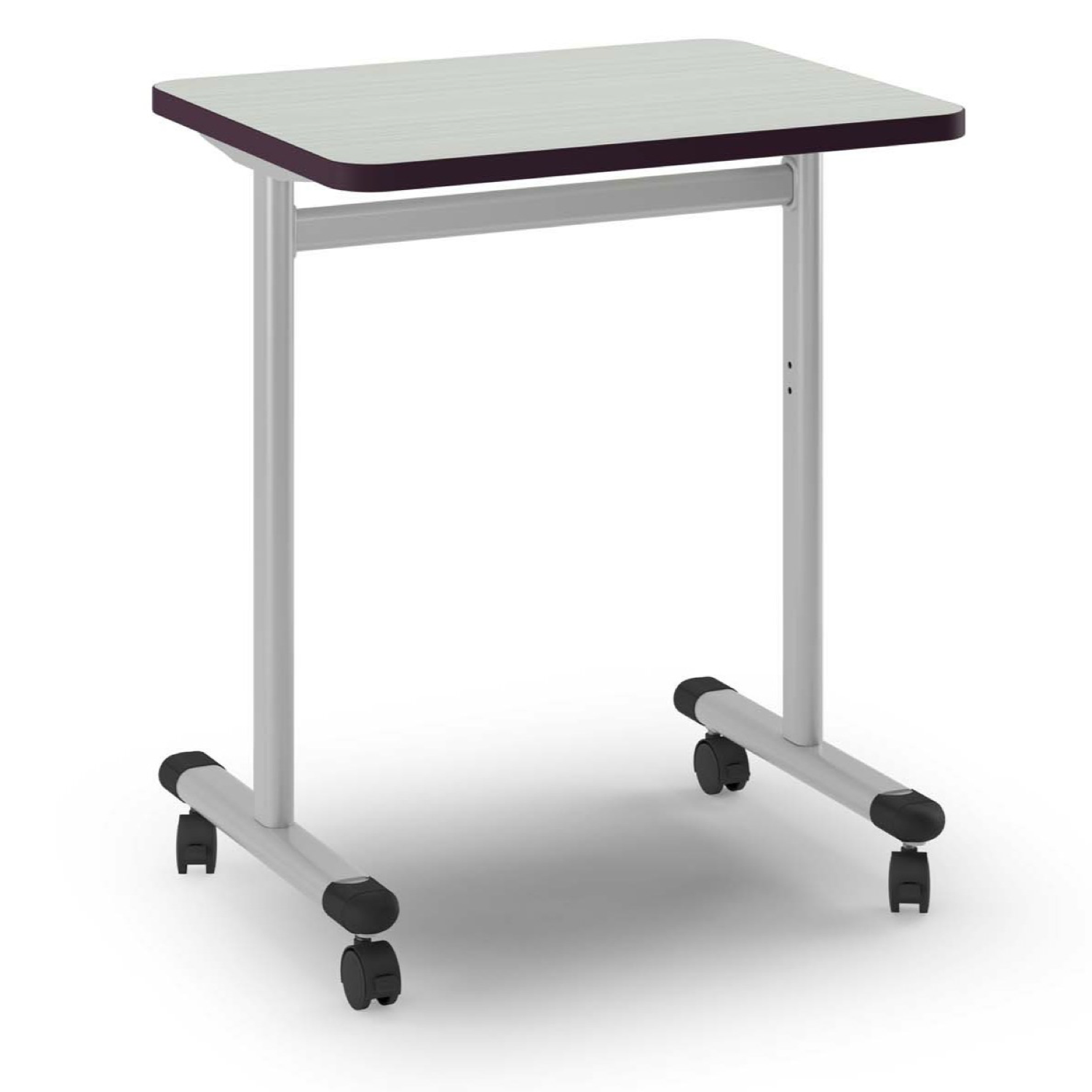 Integrity Oval Base T-Leg Desk with laminate top