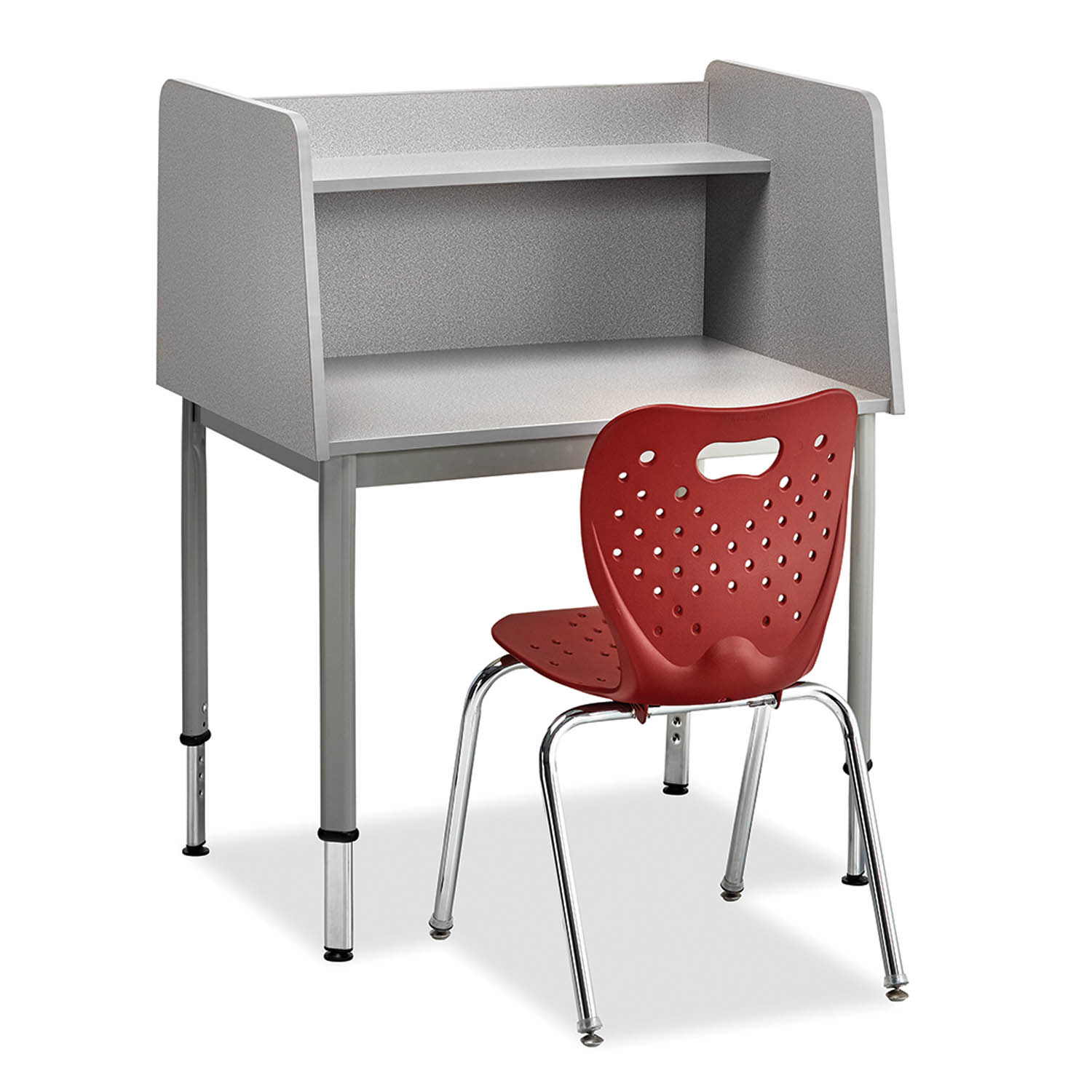 Integrity Study Carrel with oval leg desk