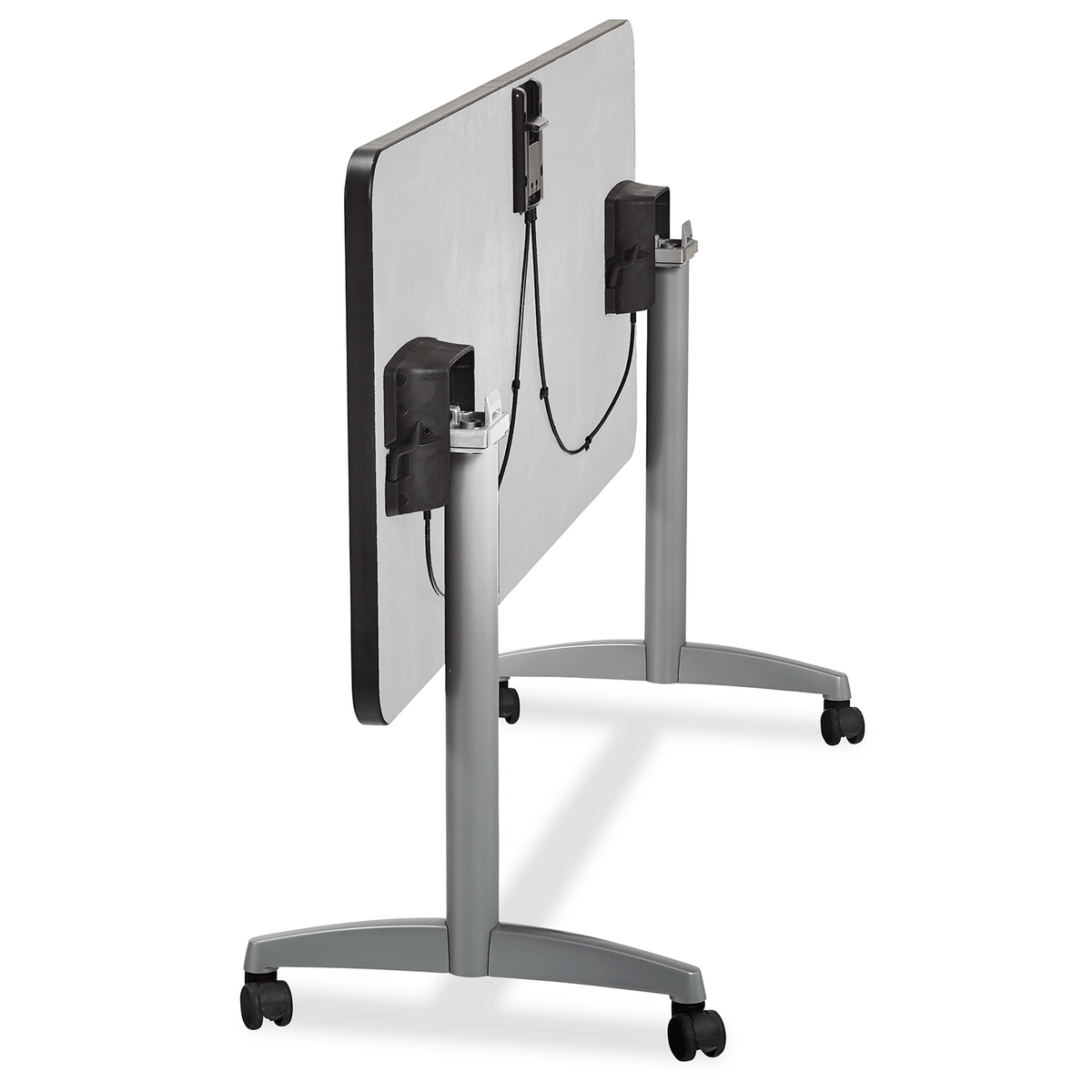 Nesting Flip Table, rectangle shape, flipped/nested, back view — Alumni Educational Solutions