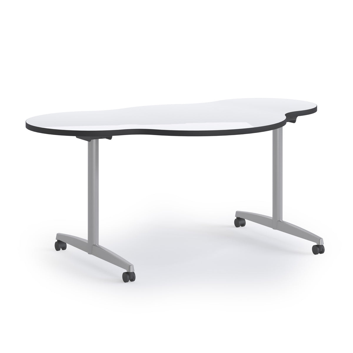 Nesting Flip Table, cloud shape, whiteboard top — Alumni Educational Solutions