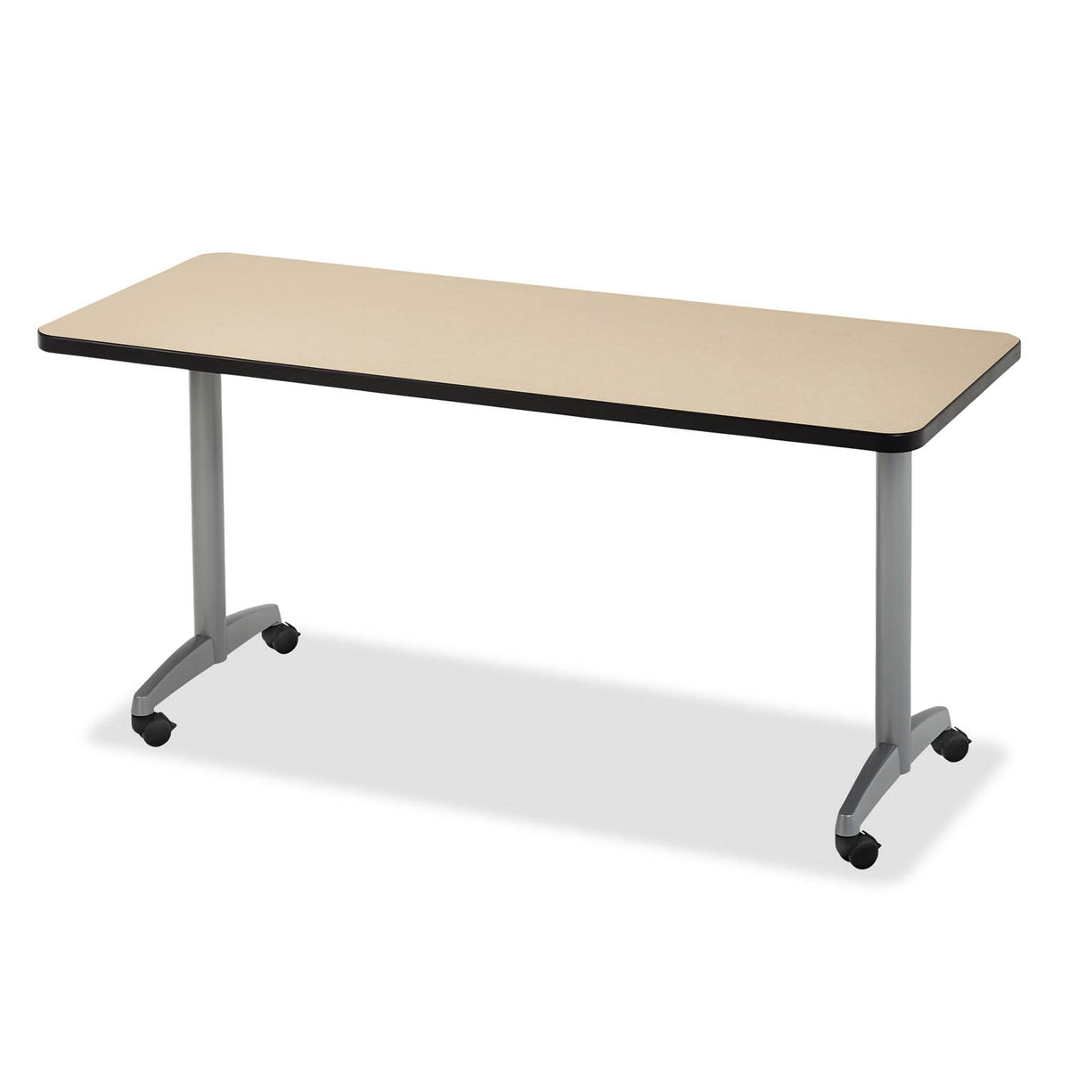 Nesting Flip Table, rectangle shape, upright position — Alumni Educational Solutions