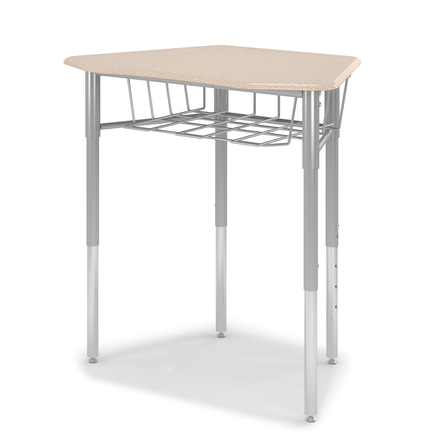 Oct Desk with wire basket