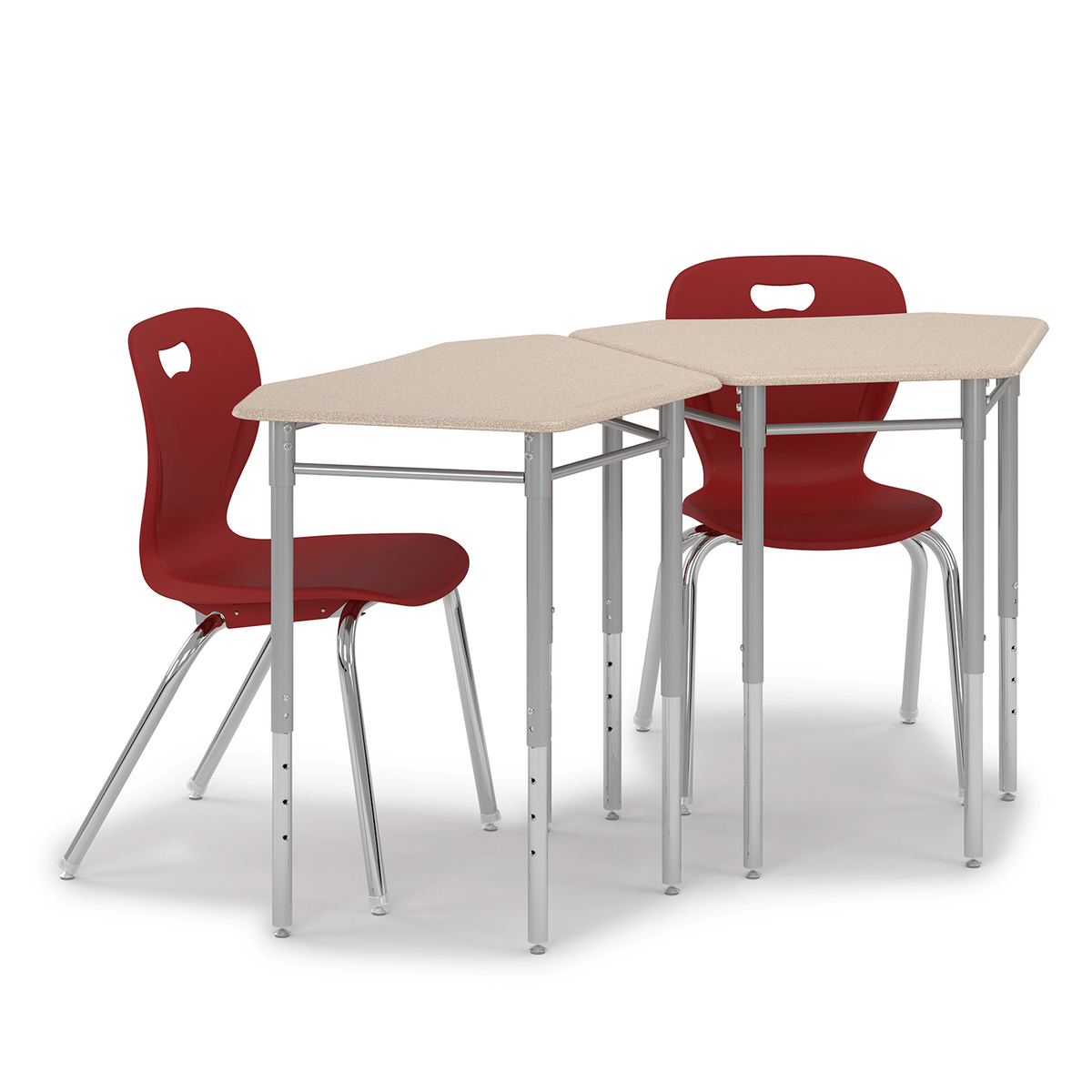Oct Desk group of two with Explorer chairs