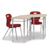 Oct Desk group of two with Explorer chairs
