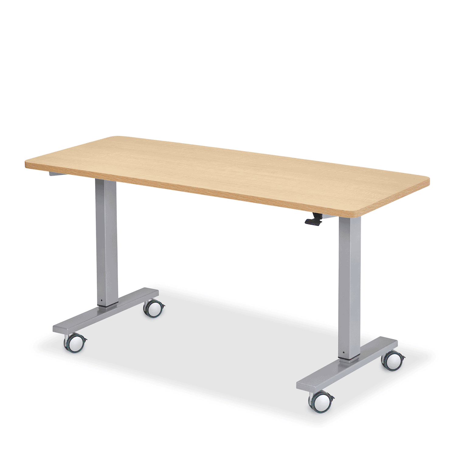 Pneumatic teacher desk, animated height adjustment