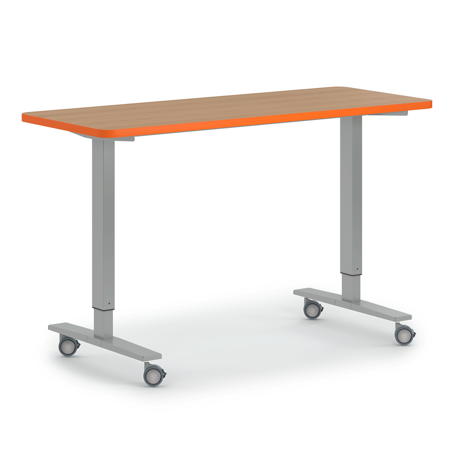 Orange Pneumatic teacher desk