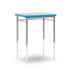 Gray and blue T-Rect Desk with vapor edge