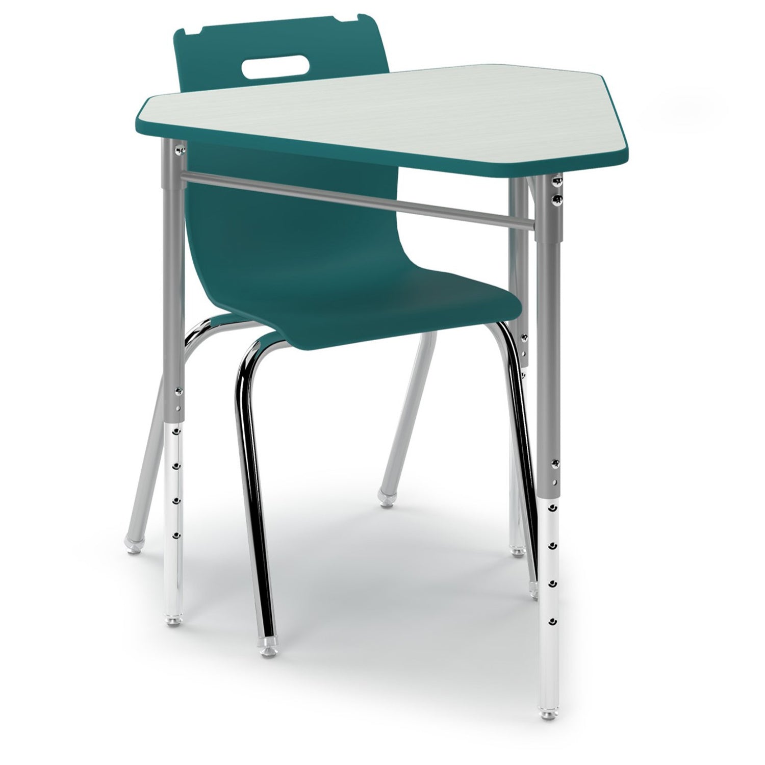 Teal Tri 6 Mini Desk with Savvy chair