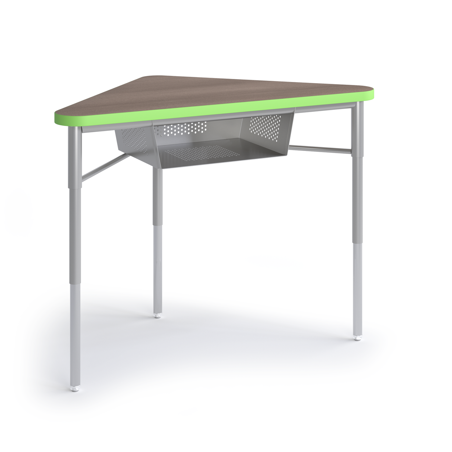 Lime green Triad Desk with book box