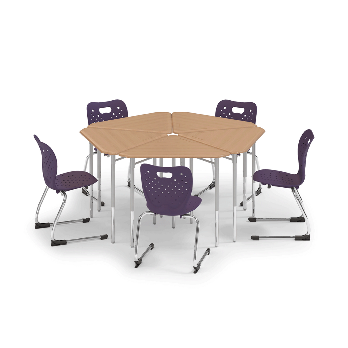 y5 Pente Desk group of five paired with Air chairs
