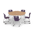 y5 Pente Desk group of five paired with Air chairs