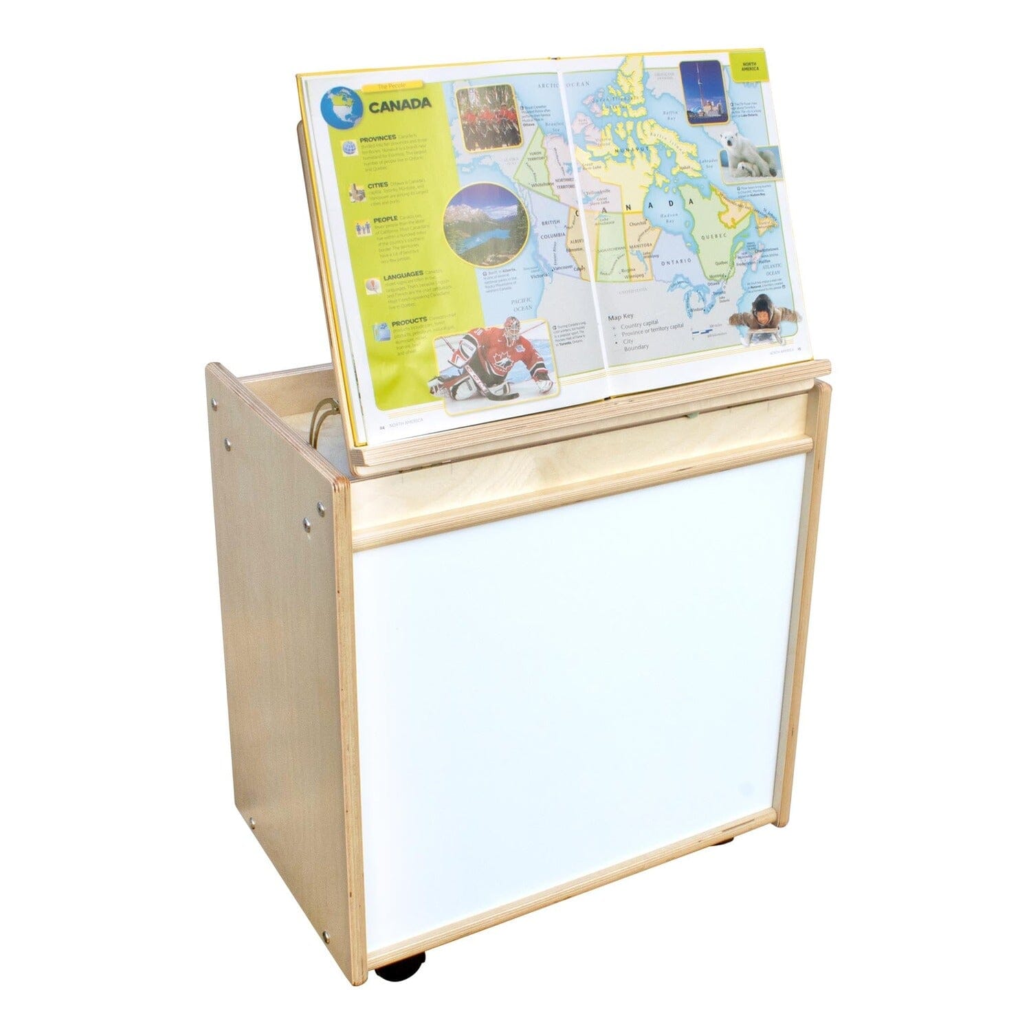 Big Book Easel with Markerboard | Trojan Classroom Furniture Book Racks & Book Carts Trojan Classroom Furniture 