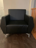 Black Club Chair (1 Available) School Furniture by Simplova 