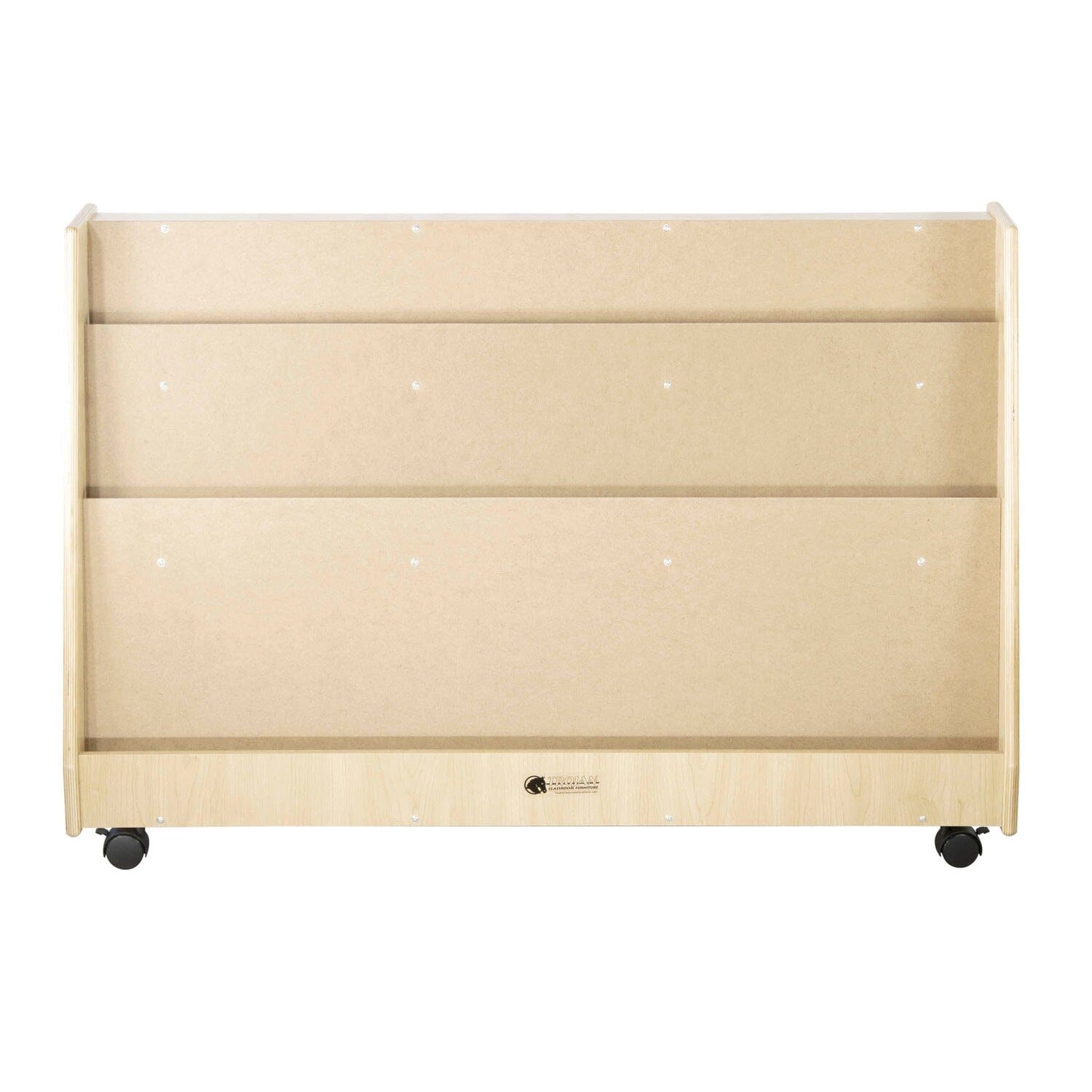 Book Display with 2 Rear Shelves | Trojan Classroom Furniture Book Racks & Book Carts Trojan Classroom Furniture 