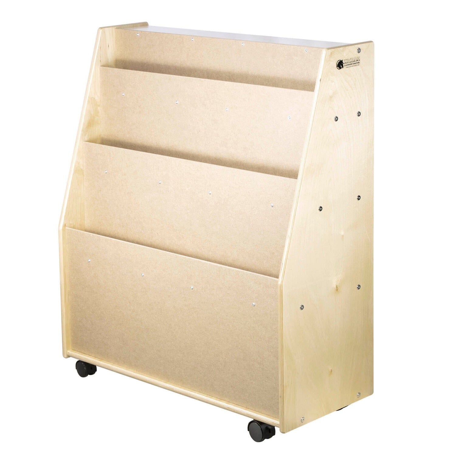Book Mobile & Storage with 3 Shelves | Trojan Classroom Furniture Book Racks & Book Carts Trojan Classroom Furniture 
