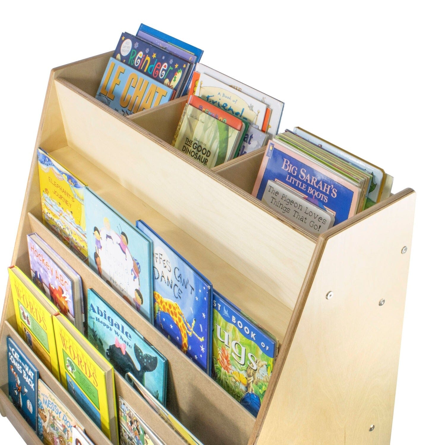 Book Mobile with 5 Shelves & Block Storage | Trojan Classroom Furniture Book Racks & Book Carts Trojan Classroom Furniture 