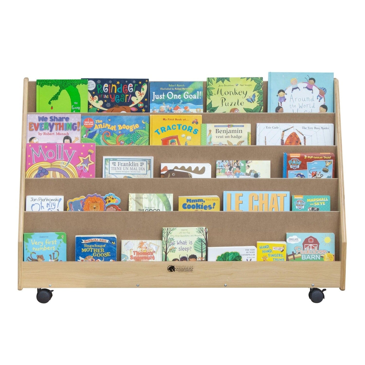 Book Rack with 5 Shelves | Trojan Classroom Furniture Book Racks & Book Carts Trojan Classroom Furniture 