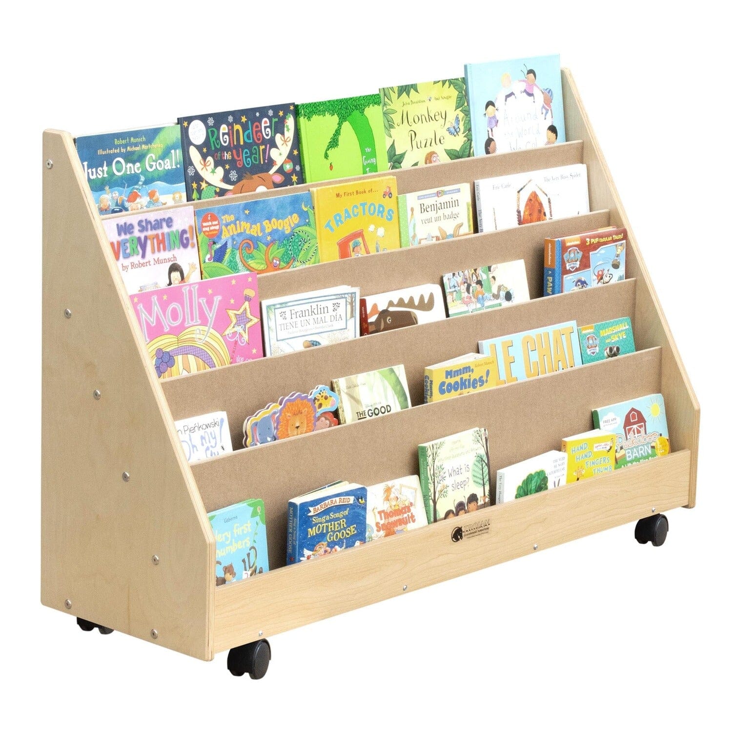Book Rack with 5 Shelves | Trojan Classroom Furniture Book Racks & Book Carts Trojan Classroom Furniture 