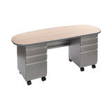 Cascade Teacher Desk Single & Double Bullet Teachers Desks Smith System 