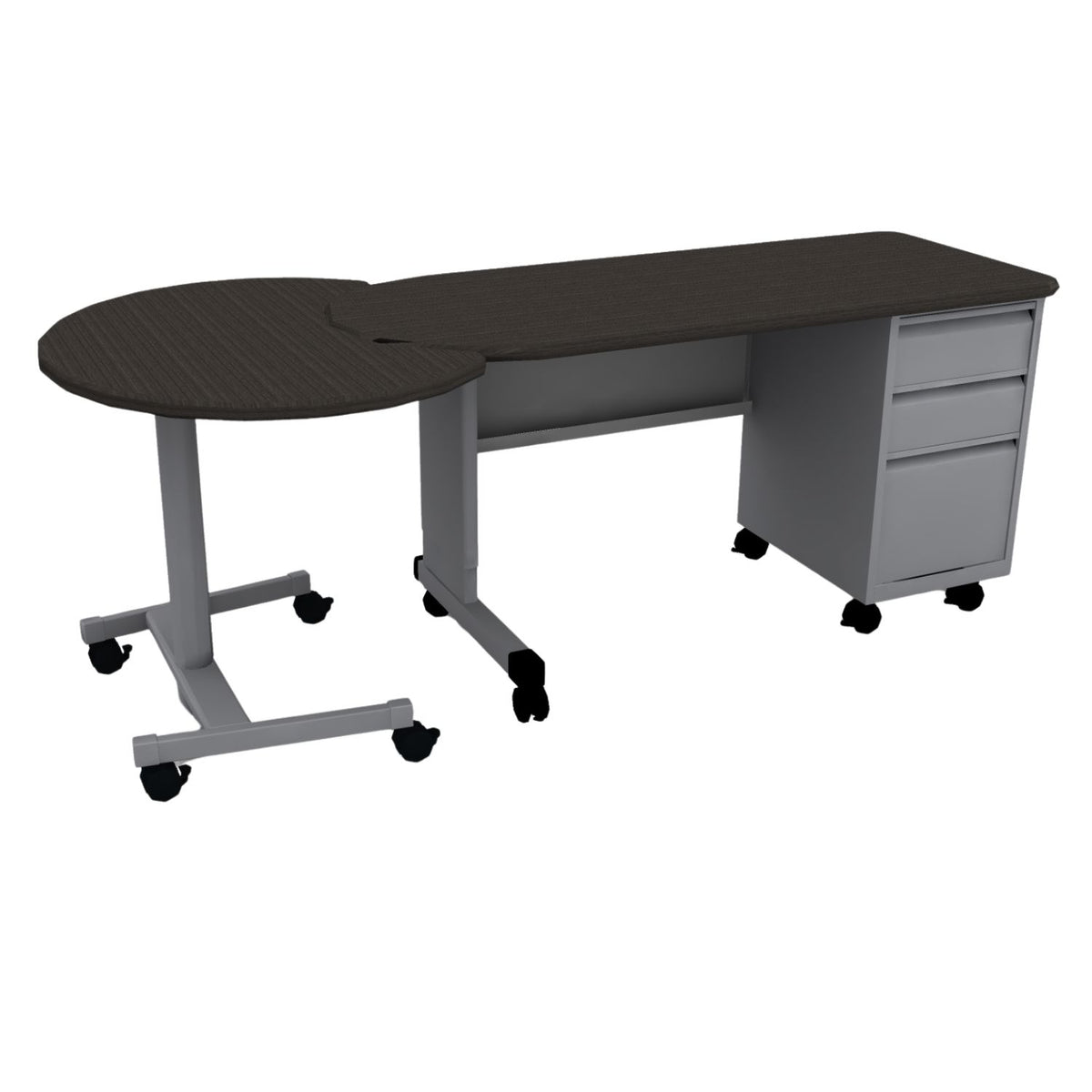 Cascade Teacher Desk Single & Double Bullet Teachers Desks Smith System 