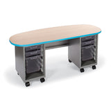 Cascade Teacher Desk Single & Double Bullet Teachers Desks Smith System 