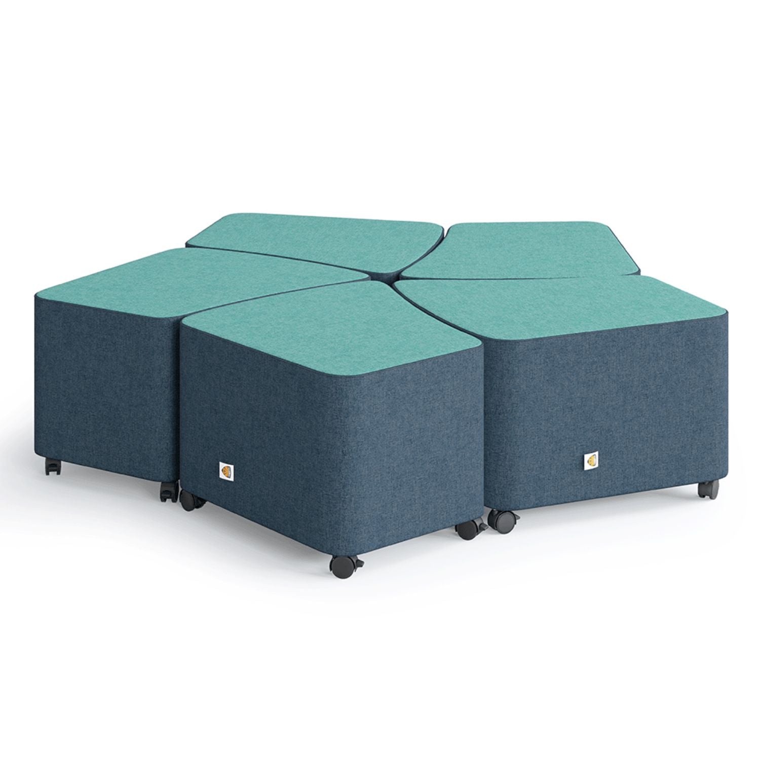 Chat Soft Seating Ottomans, Modular Seating Alumni Educational Solutions 
