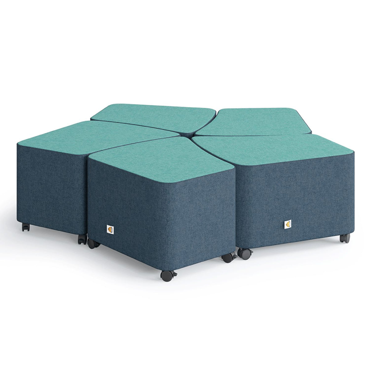 Chat Soft Seating Ottomans, Modular Seating Alumni Educational Solutions 
