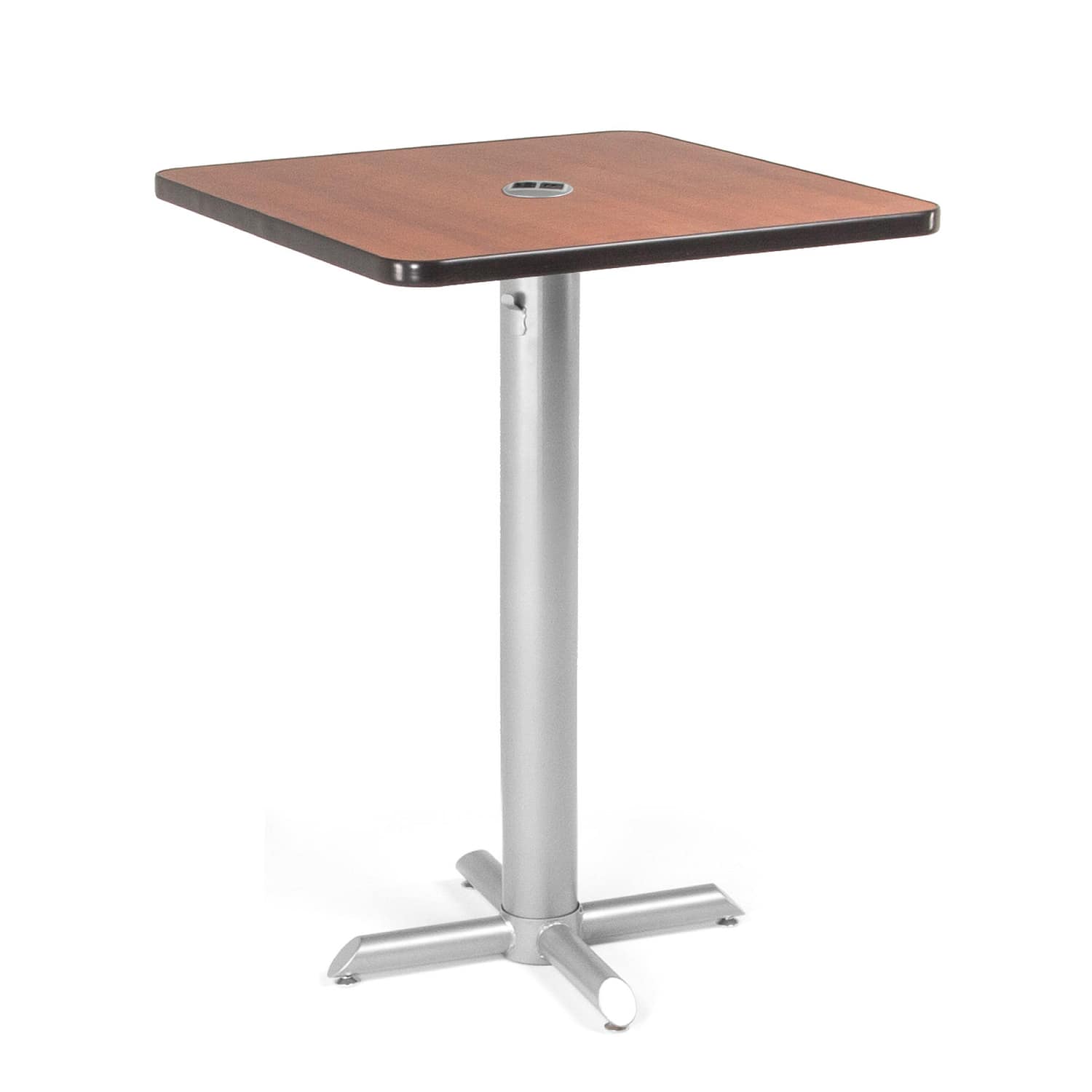 Cafe Table Square Top, Criss-Cross Base — 30" Criss-Cross Base @ 42" Standing Height, with 30" square top.