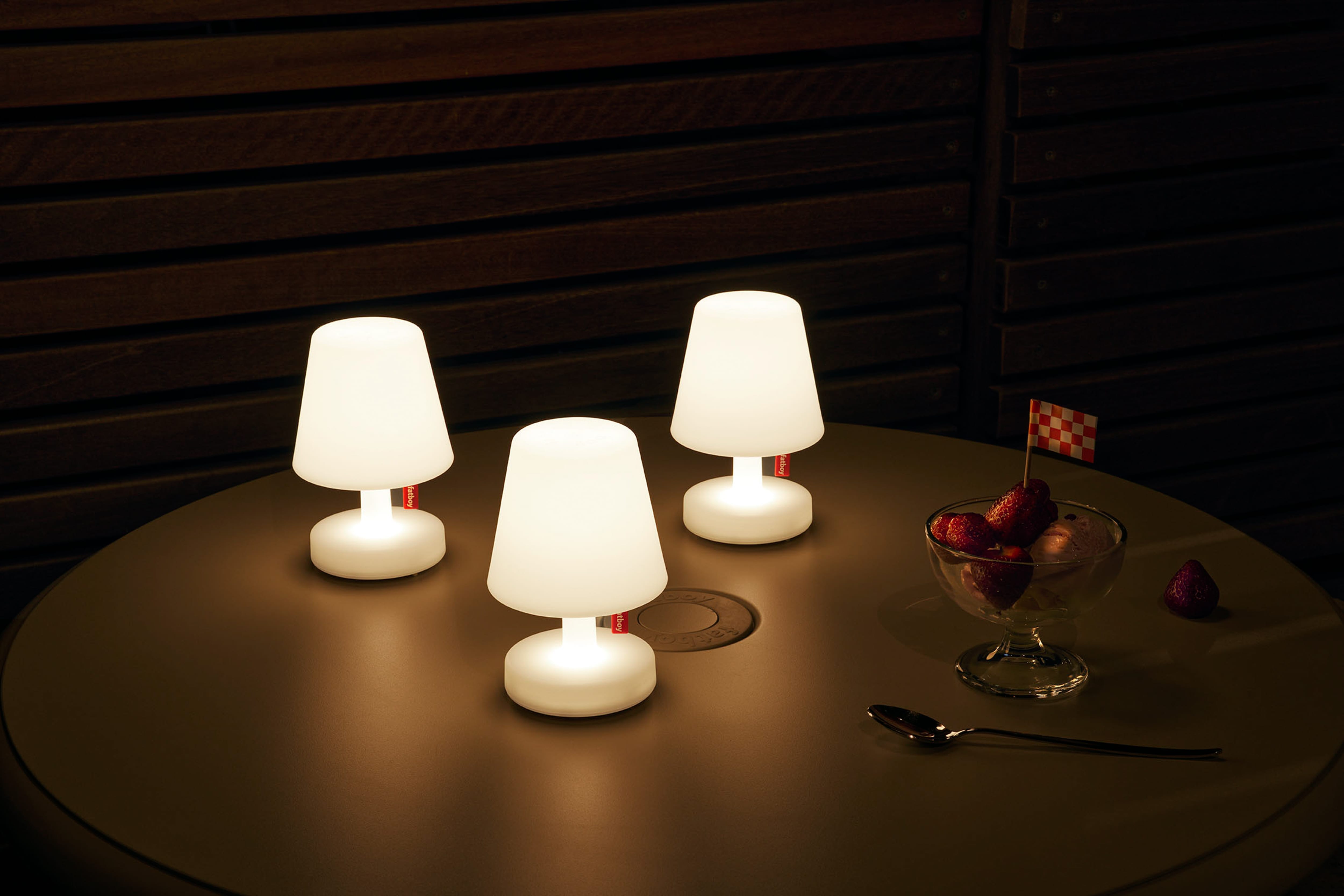 Edison Mini Trio: Portable USB Lamps for Versatile Ambiance Anywhere | Fatboy Ottoman Fatboy 