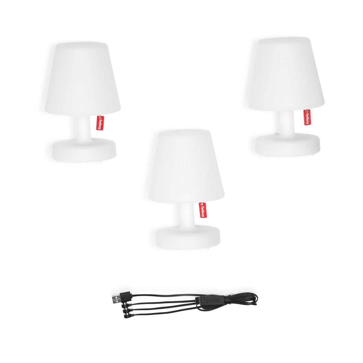 Edison Mini Trio: Portable USB Lamps for Versatile Ambiance Anywhere | Fatboy Ottoman Fatboy 
