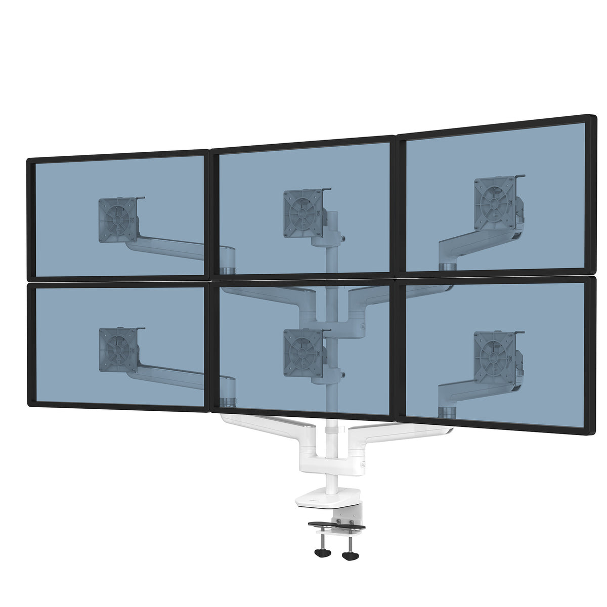 Rising™ Multi-Monitor Arms — Rising EX6-FF - Designer White