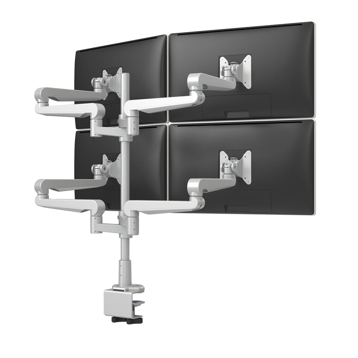 Evolve Multi-Monitor Arms — Evolve4-FF - Silver