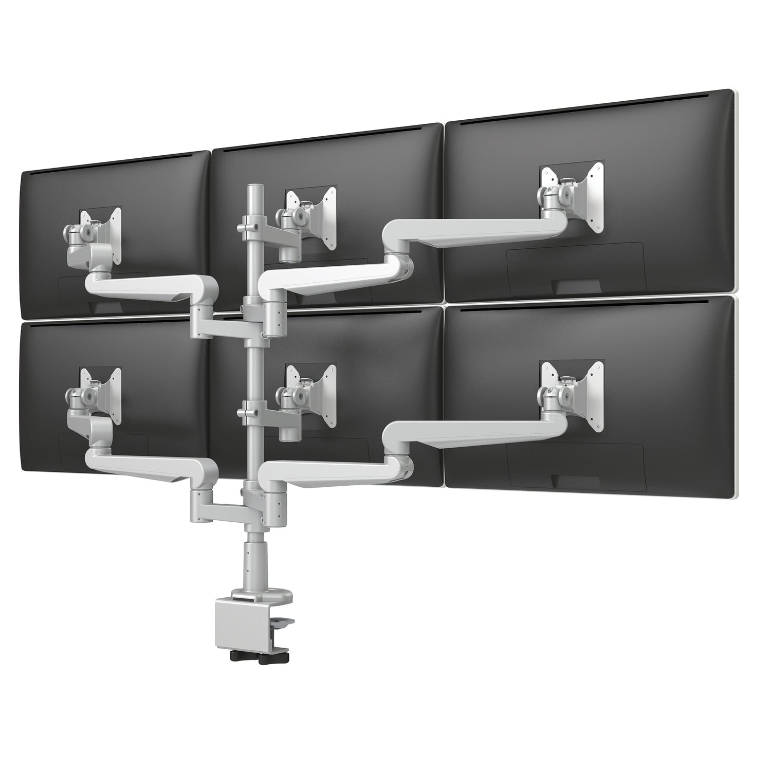 Evolve Multi-Monitor Arms — Evolve6-FF - Silver