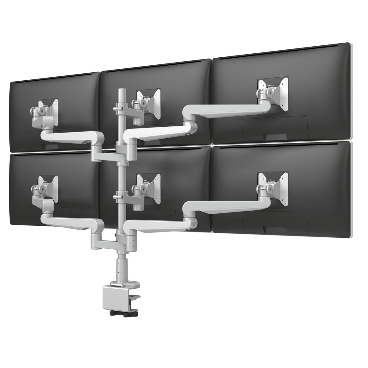 Evolve Multi-Monitor Arms — Evolve6-FF - Silver