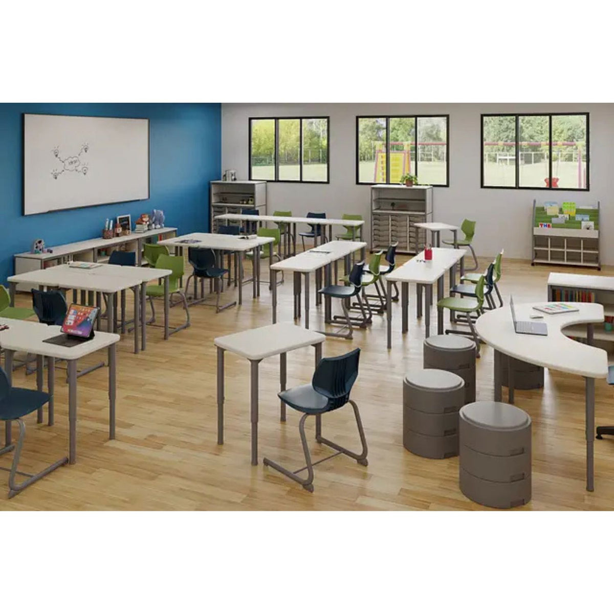 Flavours Cantilever Chair by Smith System | Flexible 4-Position Student Seating Classroom Chairs, Student Chairs Smith System 