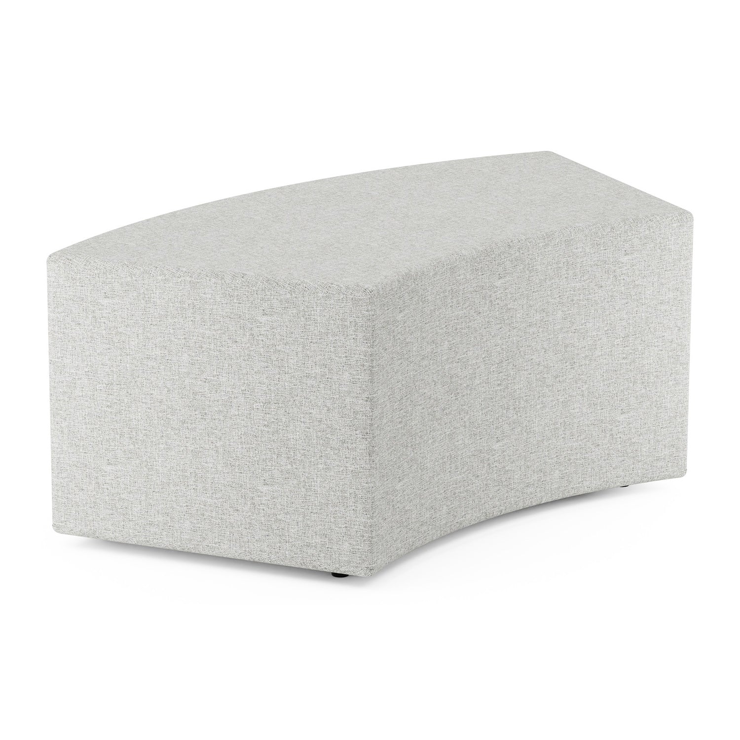 Flexxform Mya Ottoman — 45° curved ottoman — 14" high — MYA14