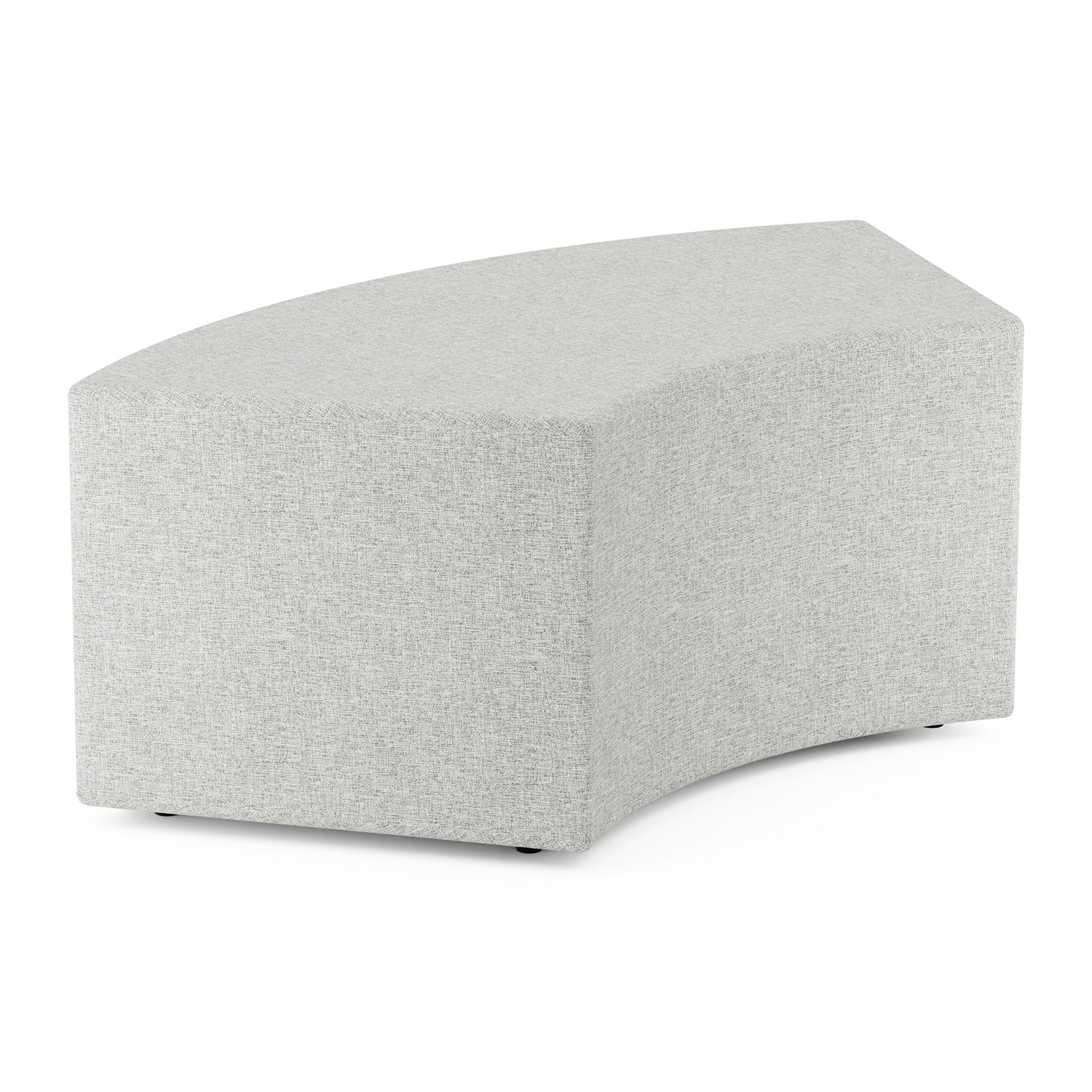 Flexxform Leo Ottoman — 60° curved ottoman — 14" high — LEO14