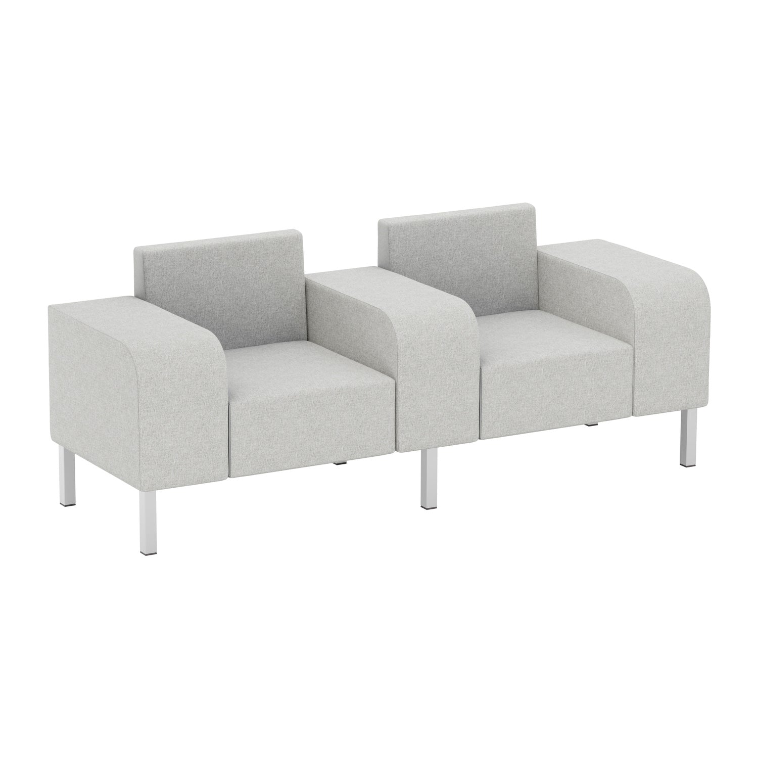 Flexxform Thk + Thn Waterfall — Tandem Two Seat — 77" × 27" × 28" — TTWT2