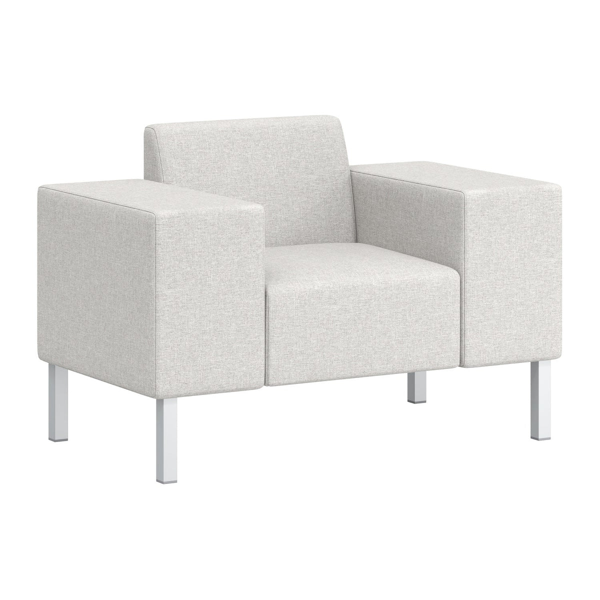 Flexxform Thk + Thn Square Junior — Junior One Seat with Thick Arms — 36