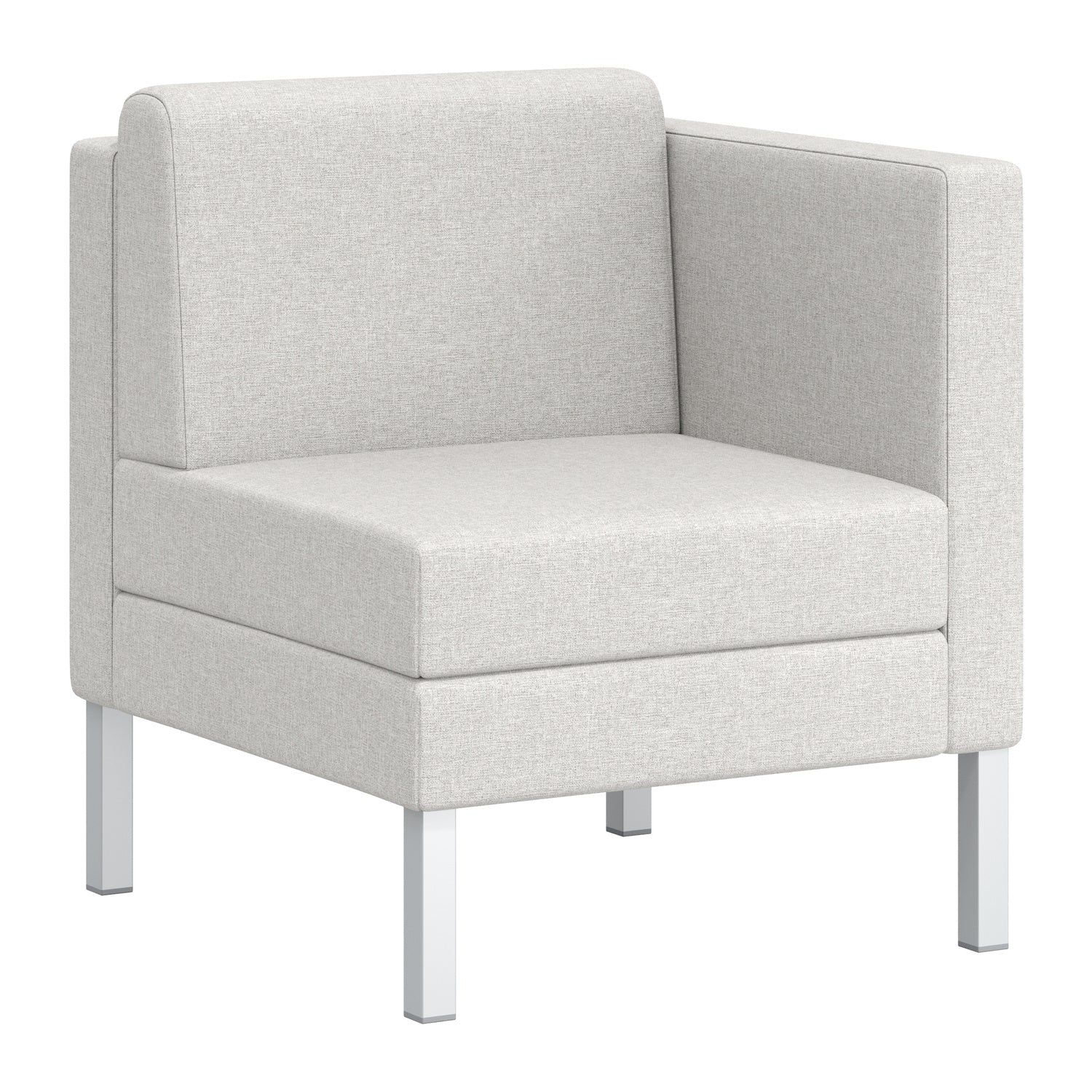 Flexxform Box Modular Lounge Seating — One Seat with Left Arm — 28.5" × 31" × 34" — BOX1L