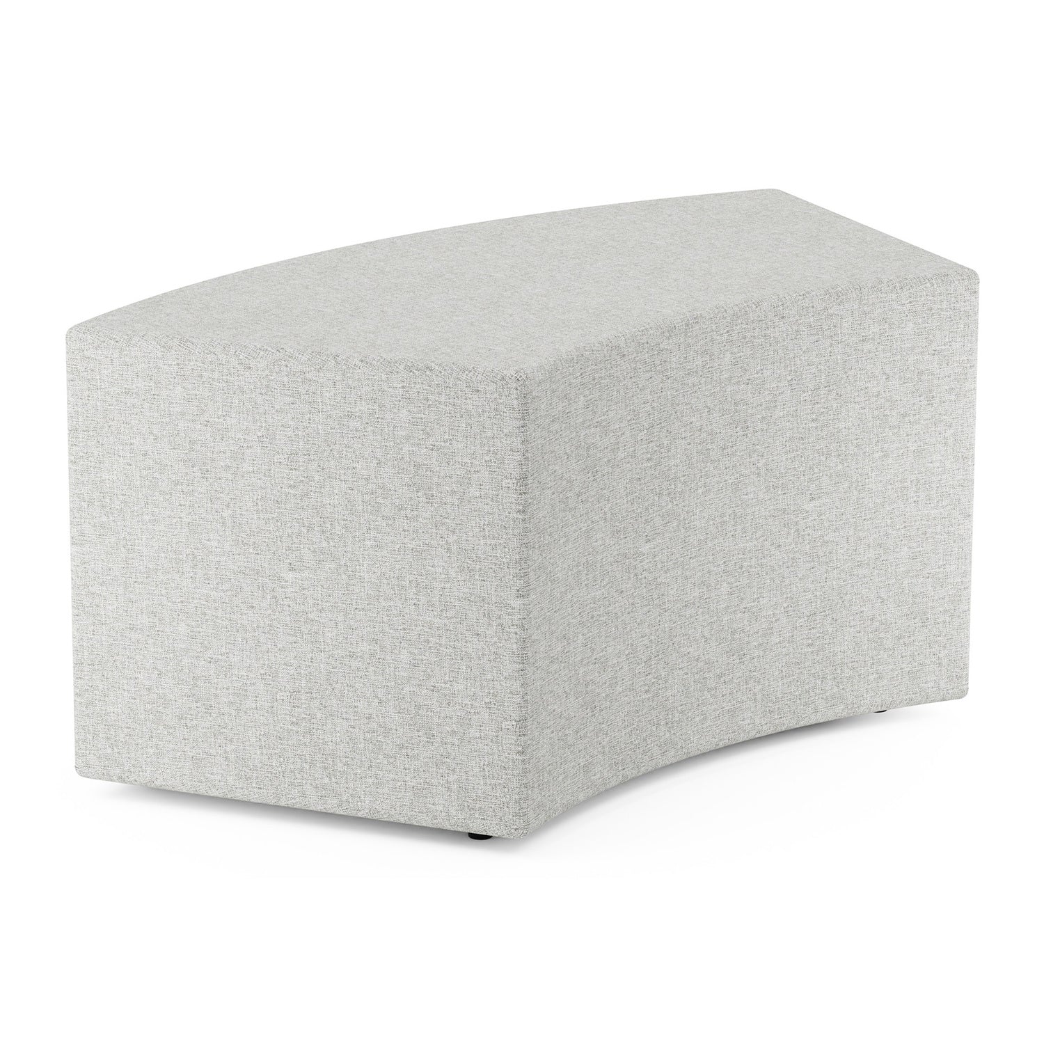 Flexxform Mya Ottoman — 45° curved ottoman — 16" high — MYA16