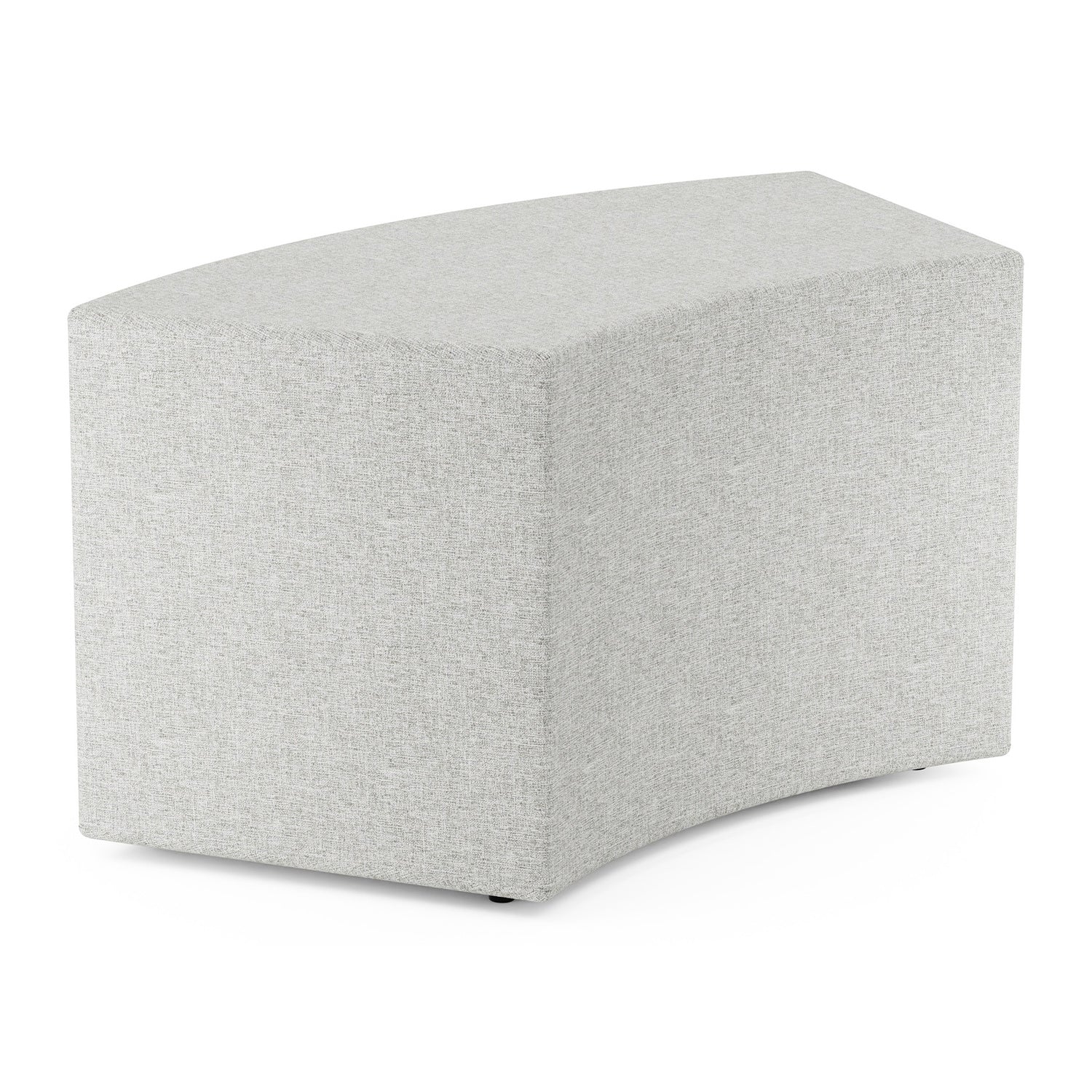 Flexxform Mya Ottoman — 45° curved ottoman — 18" high — MYA18