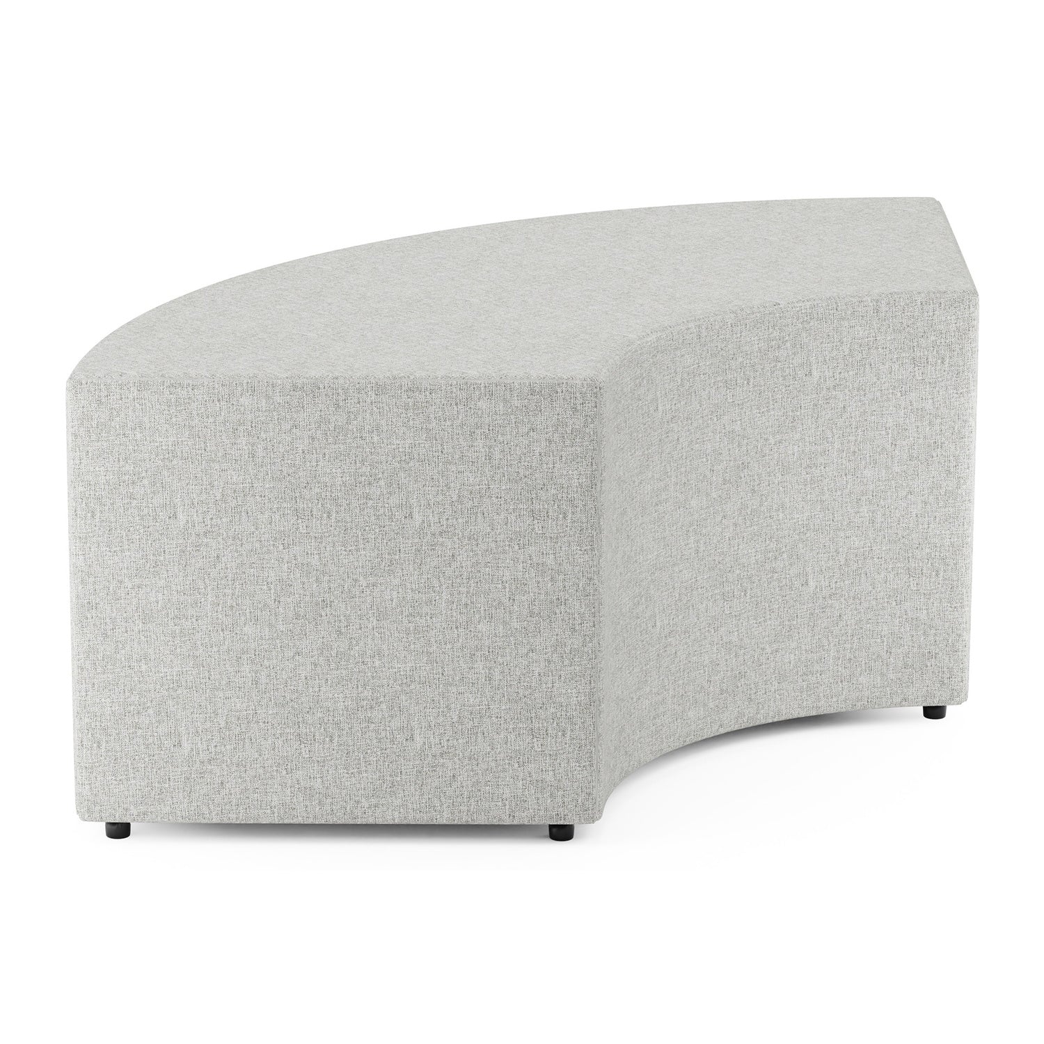 Flexxform Rae Ottoman — 16''H 90° Curved — 44.75" × 18" × 16" — RAE16